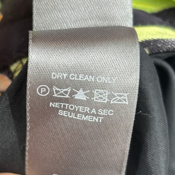 Sigrid Olsen Dress Womens Size 4 Black Floral Linen Blend Fully Lined Sleeveless - Picture 12 of 12